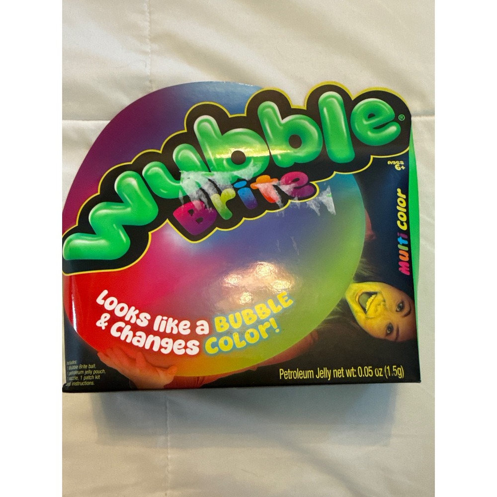 Wubble Brite Light Up Color Changing Bubble Ball Multi Color 80716 NSI New